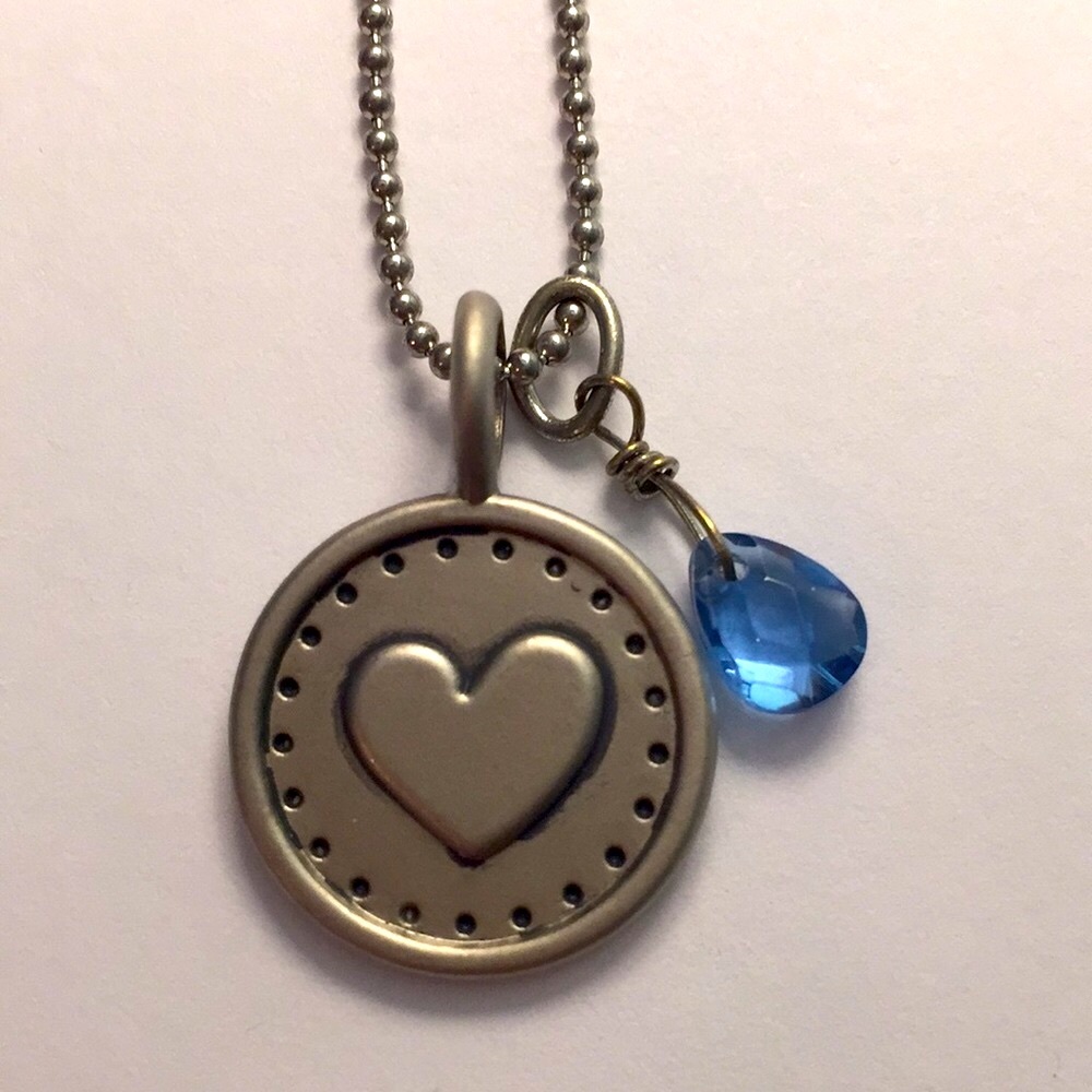 Heart charm necklace